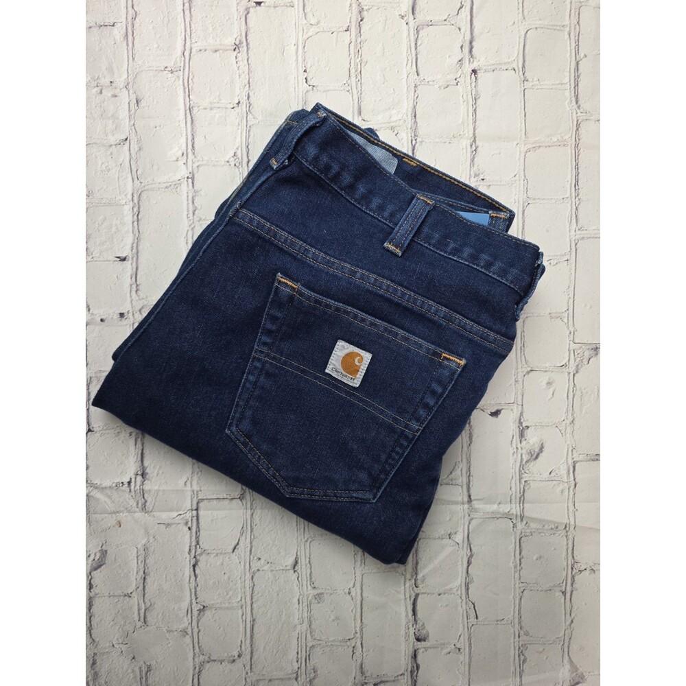 Carhartt Jeans Mens 36/35 Modern Fit Straight Blue Denim Jeans